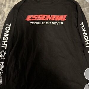 Essentials Black Long Sleeve Shirt